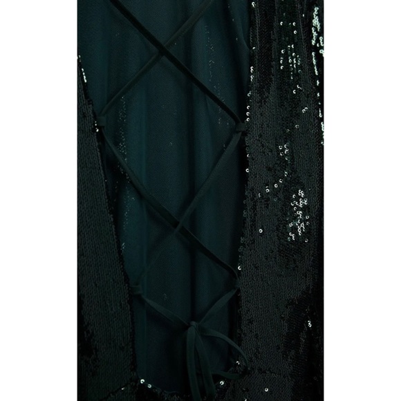 ZARA SEQUIN OPEN BACK MINI DRESS - Picture 9 of 9